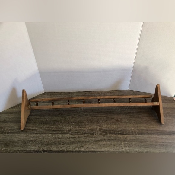 Vtg Solid Wood Skinny Wall Shelf - Picture 7 of 12